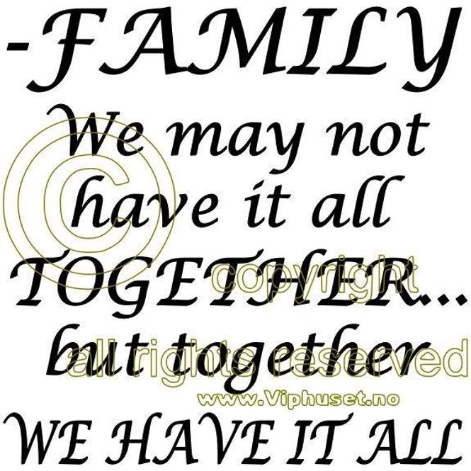 Hovedbilde Family - we may not