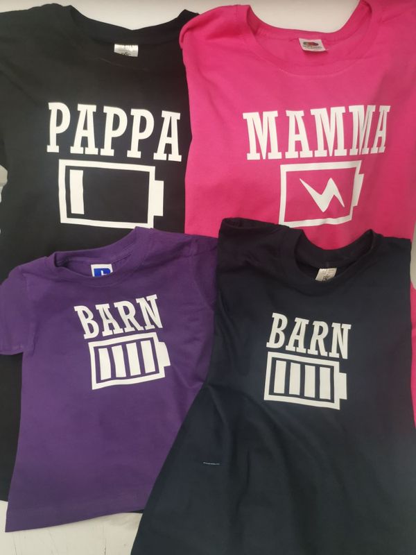 Sett batteri 4 barn 