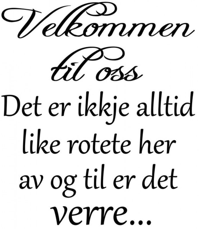 Velkommen til oss