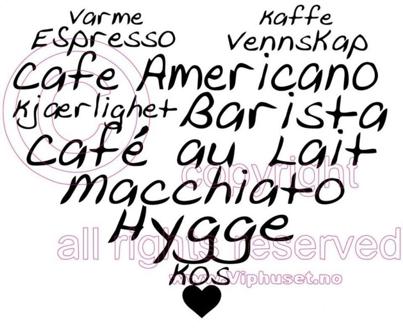 Kaffe hjerte