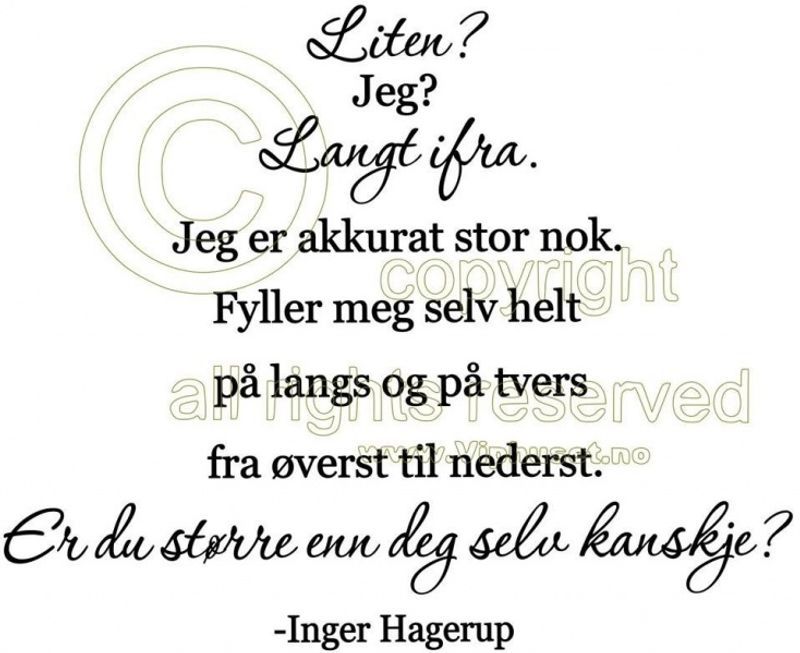 Liten jeg?