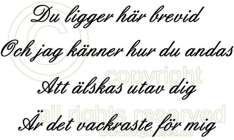 Du ligger her bredvid