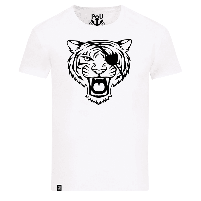 Les Tigres t-shirt hvit str L