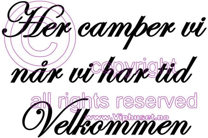 Hovedbilde Her camper vi