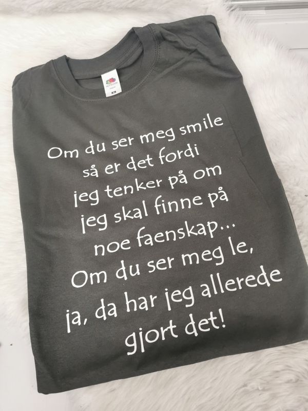 Om du ser meg smile