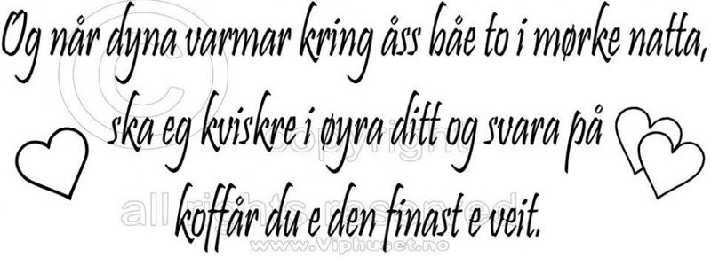 Og når dyna varma