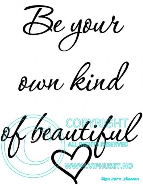 Hovedbilde Be your own kind