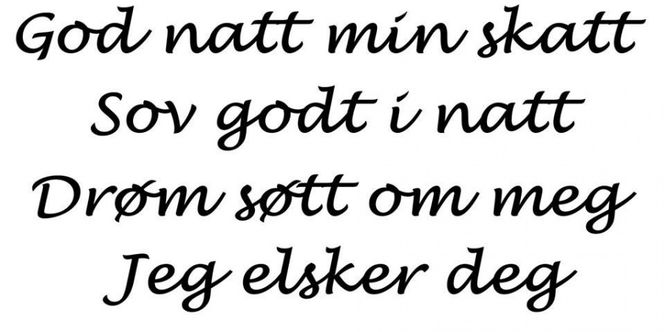 Hovedbilde God natt min skatt