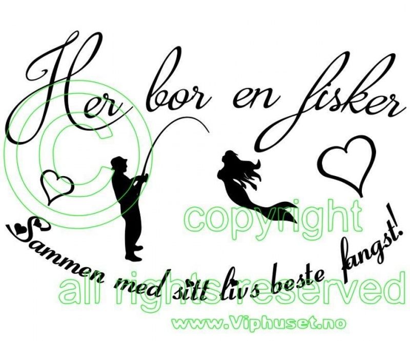 Her bor en fisker