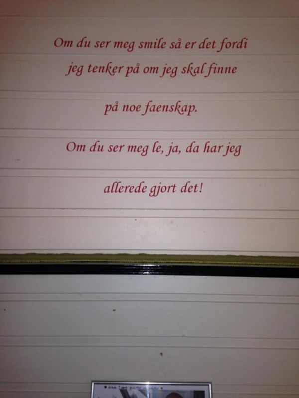 Om du ser meg smile