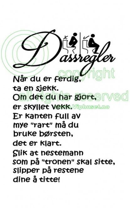 Hovedbilde Dassregler
