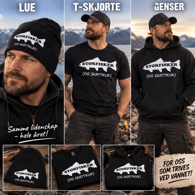 Hovedbilde Storfisker sett LUE, Tshirt, ...