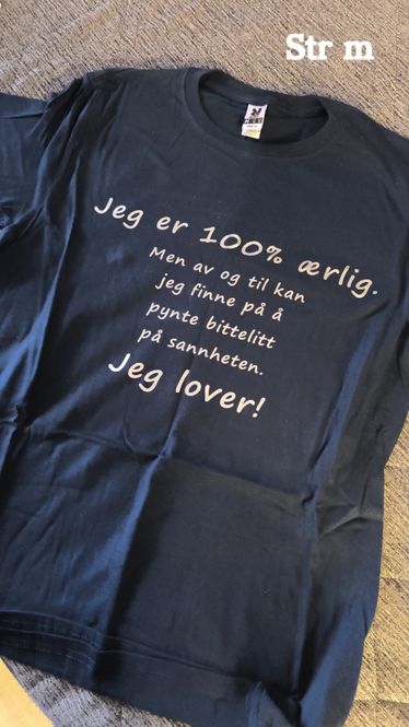 Hovedbilde Jeg er 100 % ærlig (m)