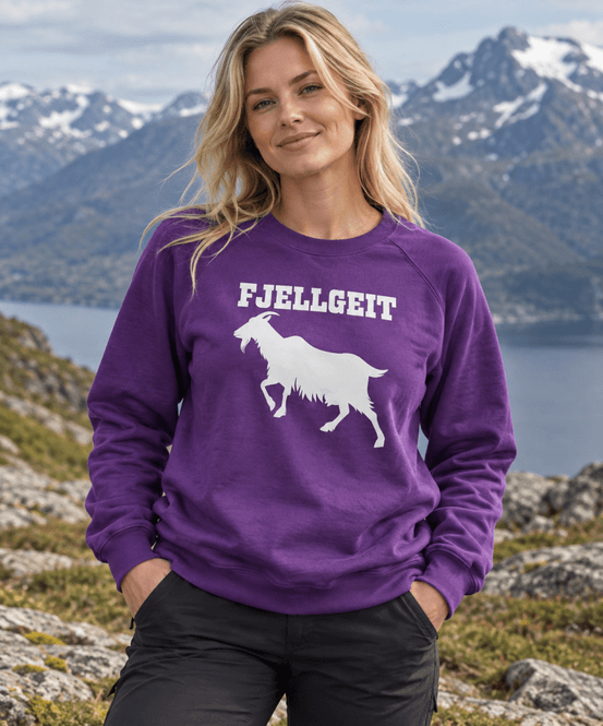 Hovedbilde Fjellgeit genser lilla (m)
