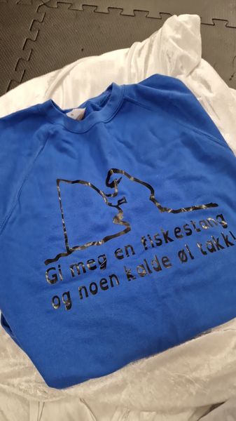 Genser gi meg en fiskestang genser ( S )