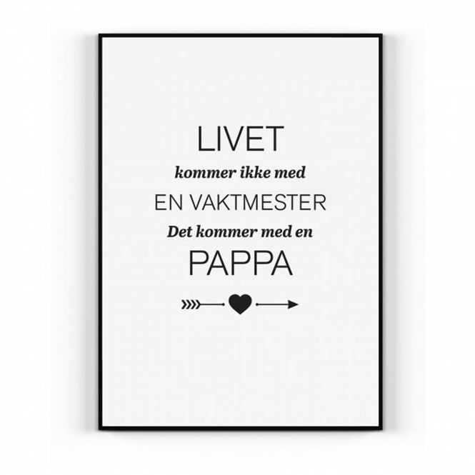 Hovedbilde Livets vaktmester plakat 30 x ...